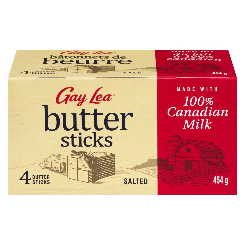 Gay Lea ** Salted Butter, 454g CHEF's DEPOT