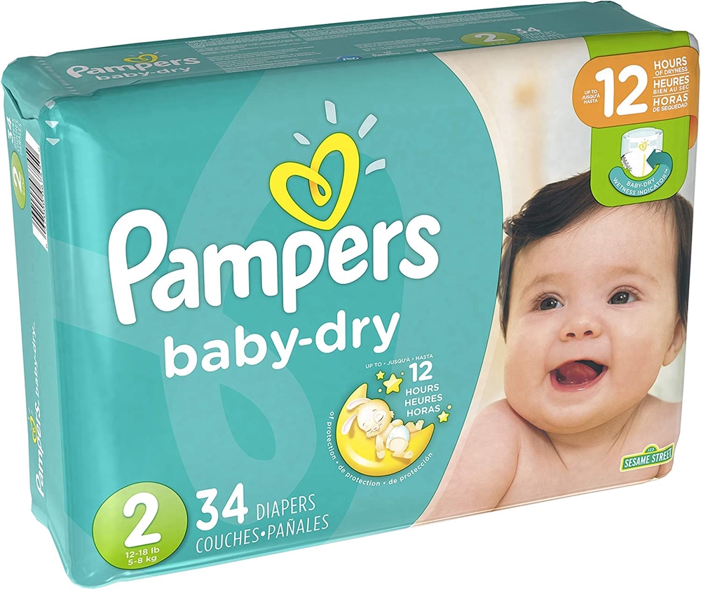 Pampers ** Diapers #2, 34pcs – CHEF's DEPOT