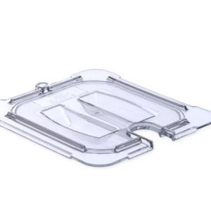 Carlisle-StorPlus-Univ-Lid-Food-Pan-PC-Handled-Notched-6th-Size-Clear
