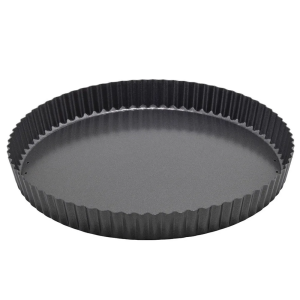 Winco-12-Quiche-Pan-Non-stick-Carbon-Steel
