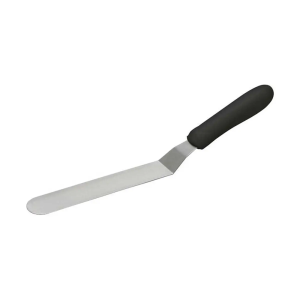 Winco-Black-Ergo-Handle-Offset-Spatula-6-5X1-9
