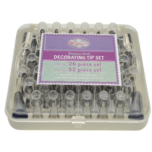 Winco-Cake-Decorating-Tip-52-pc-Set-Box