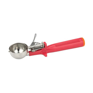 Winco-Ice-Cream-Disher-Size-24-Plastic-Handle-Red