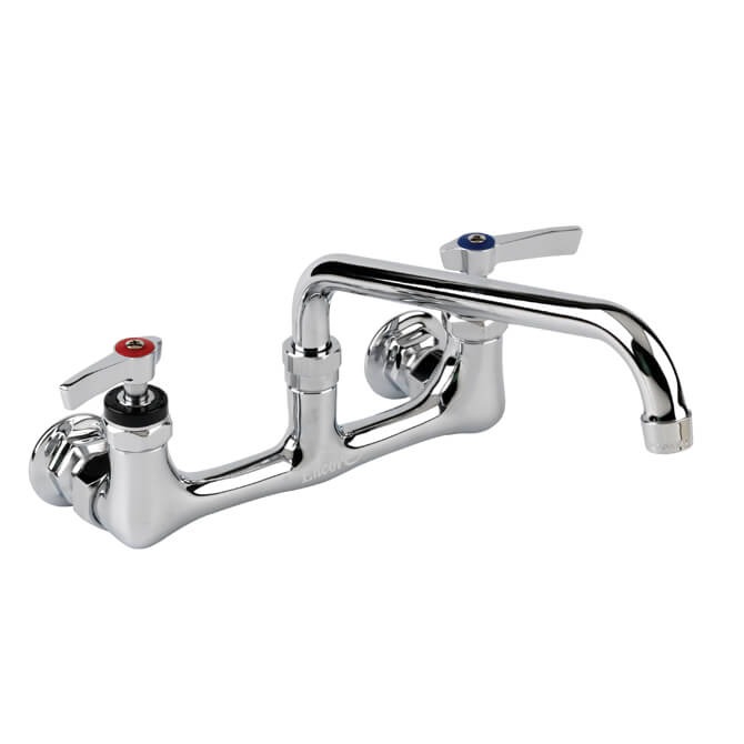 Encore ** Low Lead 8″ Wall Mount Faucet W/12″ Spout – CHEF's DEPOT