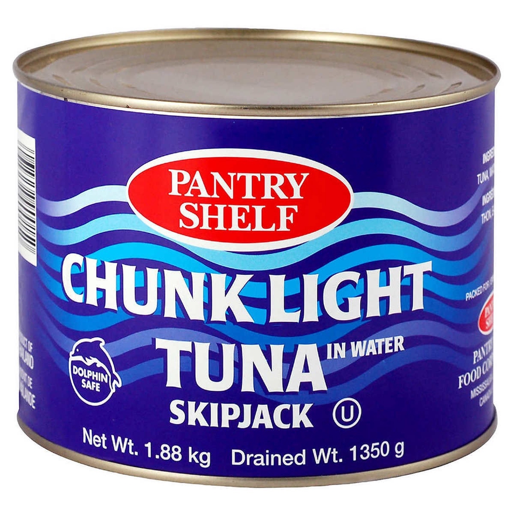 Pantry Shelf ** 1.88kg, Chunk Light Tuna In Water CHEF's DEPOT