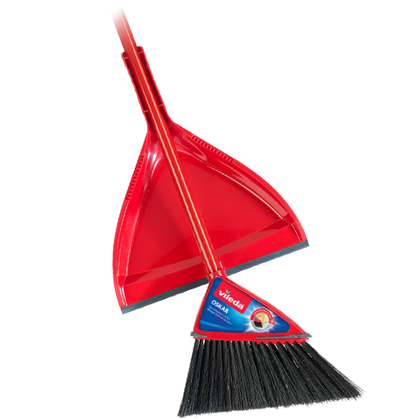 Vileda ** OSKAR Broom with Dustpan CHEF's DEPOT