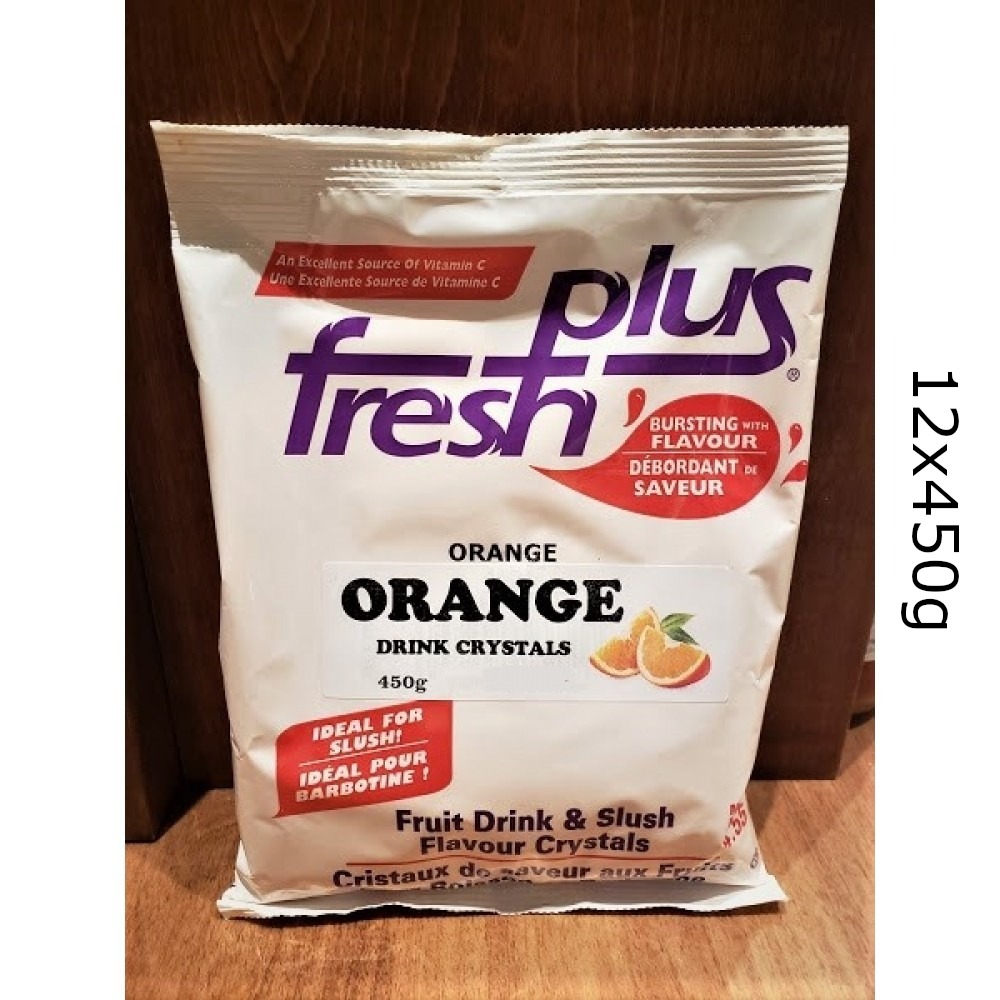 Fresh Plus ** Orange Drink Crystals, 12x450g CHEF's DEPOT