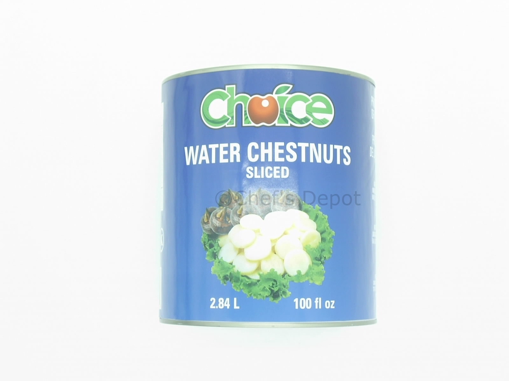 Choice ** Water Chestnuts, 100oz CHEF's DEPOT