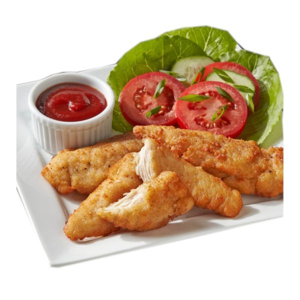 Glacial Treasure ** Halal Breaded Chicken Tenders, 4Kg CHEF's DEPOT