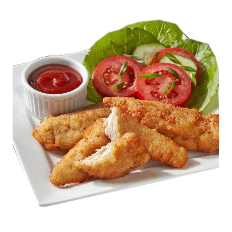 Glacial Treasure ** Halal Breaded Chicken Tenders, 4Kg CHEF's DEPOT