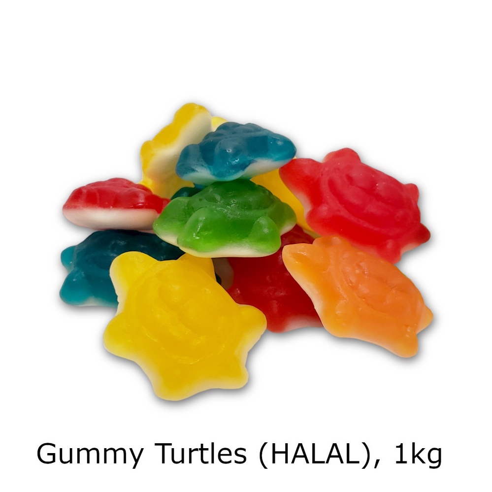 CC ** Gummy Turtles (HALAL), 1kg CHEF's DEPOT