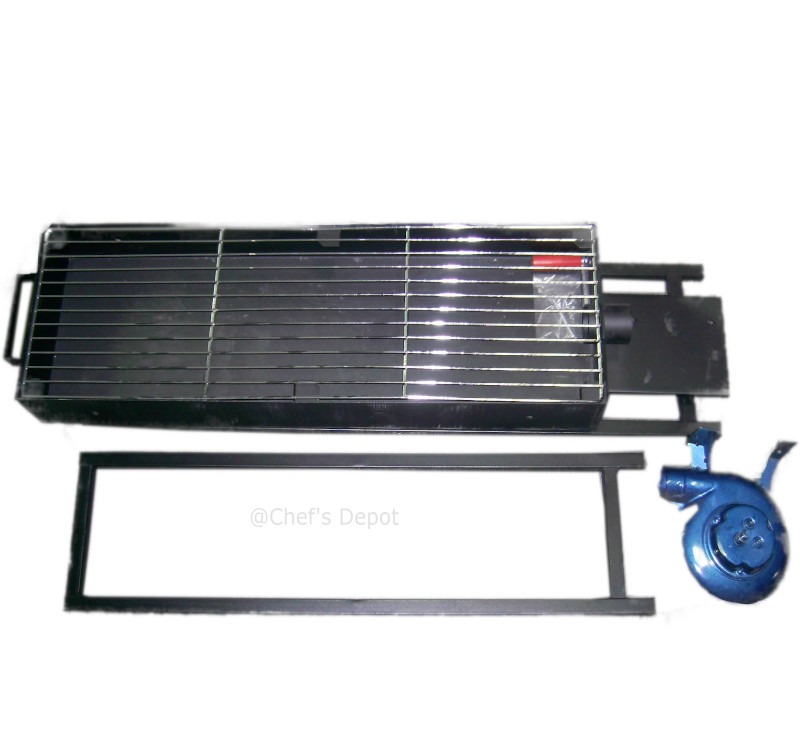 BBQ Grill With Fan, 30x80cm CHEF's DEPOT
