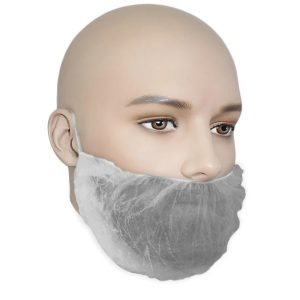 ronco-Polypropylene-Beard-Covers-White-1791T-100-Units