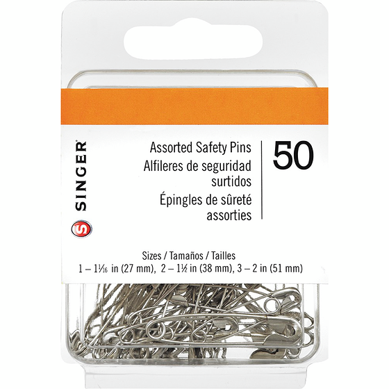 Singer** Safety Pins Assorted Size, 90pcs – CHEF's DEPOT