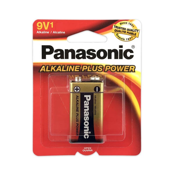 Panasonic ** 9V Alkaline Plus Battery, 1ct – CHEF's DEPOT