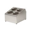 Royal-Industries-Flatware-Dispenser-Stainless-Steel-4-Hole