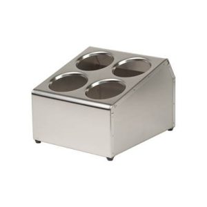 Royal-Industries-Flatware-Dispenser-Stainless-Steel-4-Hole