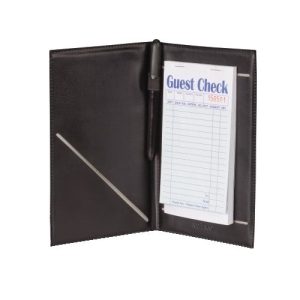 Winco-Guest-Order-Folder-8-5-L-x-5-25-W-with-Elastic-Pen-Loop