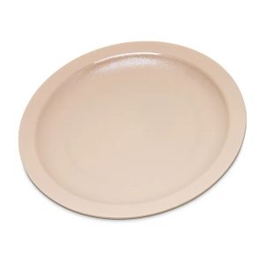carlisle-Polycarbonate-Narrow-Rim-Plate-7-25-inches-Tan-Color