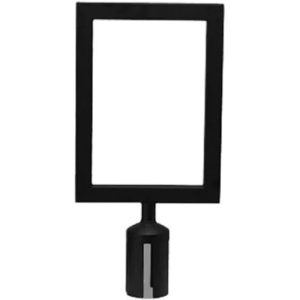 winco-CGSF-12K-Stanchion-Top-Sign-Frame-Black