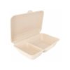 chartland-Two-Compartment-Bagasse-Container-32oz-150-Sets