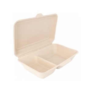chartland-Two-Compartment-Bagasse-Container-32oz-150-Sets