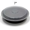 maple-leaf-7inch-Round-Container-Combo-Black-with-Clear-Lid-150-per-Case
