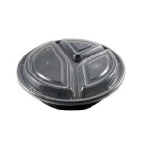 pcm-9inch-48oz-3-Compartment-Round-ContainerRC-348-150-Sets
