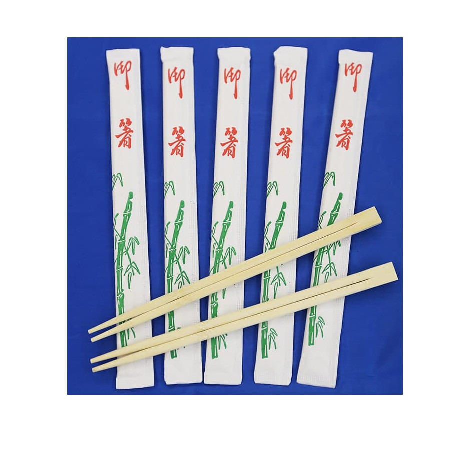 Yamada ** 9″ Bamboo Chopsticks, Paper Wrapped, 100pcs CHEF's DEPOT