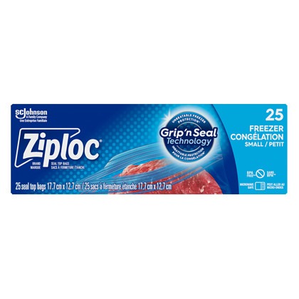 Ziploc ** Small Freezer Bag, 25pcs – CHEF's DEPOT