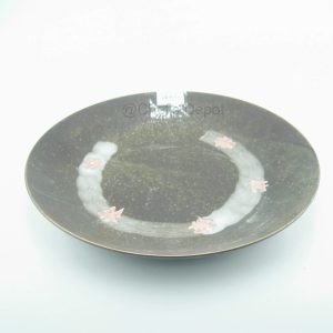 PIC-2859-CD-12-Japanese-Ceramic-Round-Plate-Brown