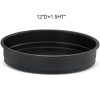 crown-cookware-Pizza-Pan-Black-Steel-Deep-Dish-12x1-5inch