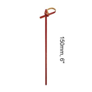 friends-Bamboo-Knot-Pick-Red-150mm-6inch