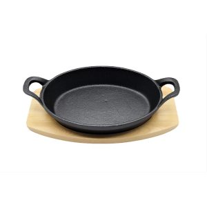 kayali-Cast-Iron-Baking-Tray-With-Wooden-Board