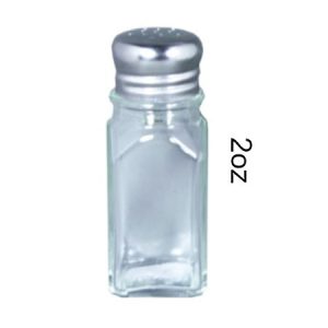 magnum-salt-pepper-shaker-glass-2oz-square-body-S-S-top