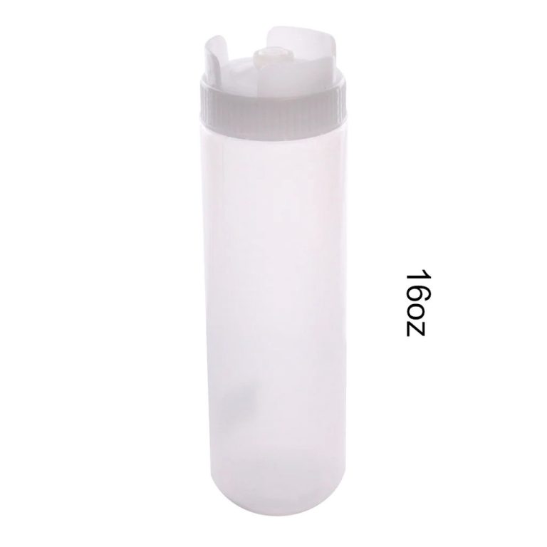 Magnum ** Squeeze Bottle Clear 16oz UpsideDown Lid, Each CHEF's DEPOT