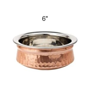 rego-WOK-Serving-Dish-Copper-with-SS-liner-6inch