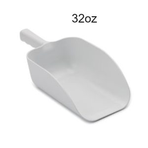 Royal-Industries-32-oz-White-Plastic-Scoop