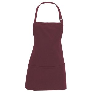 Spirito-Bib-Apron-With-Adjustable-Neck-Burgundy