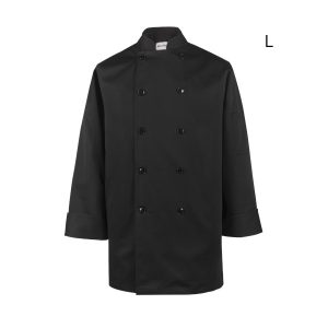 Spirito-Chef-Jacket-with-Vent-Black-LS-L