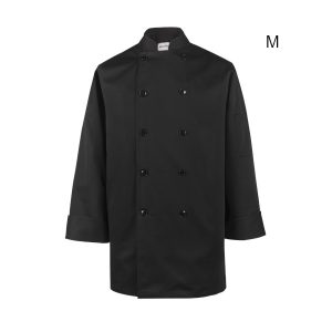 Spirito-Chef-Jacket-with-Vent-Black-LS-M