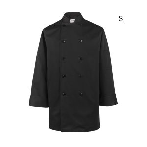 Spirito-Chef-Jacket-with-Vent-Black-LS-S