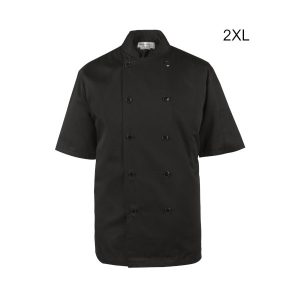 Spirito-Chef-Jacket-with-Vent-Black-SS-2XL