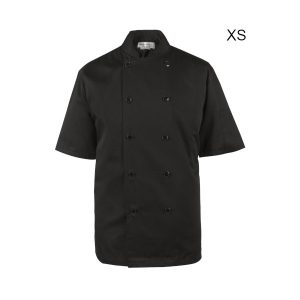 Spirito-Chef-Jacket-with-Vent-Black-SS-XS