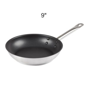 winco-Fry-Pan-Non-stick-Stainless-Steel-9inch