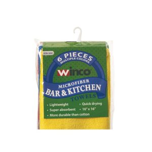 winco-Microfiber-Bar-Kitchen-Towel-16x16inch-Various-Colors-6-pcs