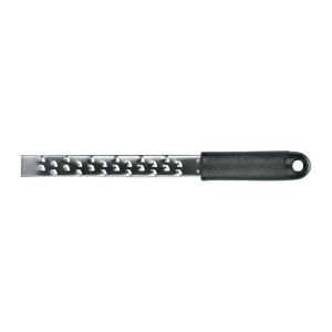 winco-grater-with-cover-black-soft-grip-handle-Medium-Coarse-SS-blade