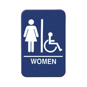 royal-industries-Restrooms-Sign-Women-Blue-6x9inch