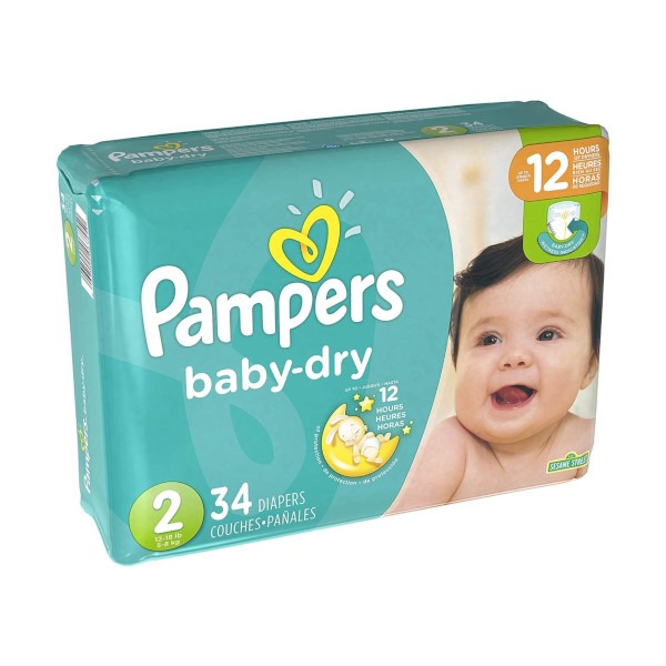 Pampers ** Diapers #2, 34pcs – CHEF's DEPOT