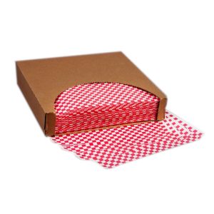 prolinc-red-Checkered-Greaseproof-Paper-12x12-inch